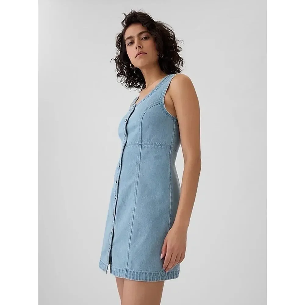 NWT Sz Large Gap Heritage Denim Mini Dress - Picture 4 of 7